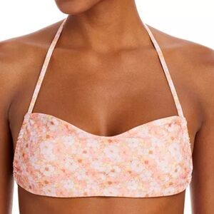 NWOT Peixoto Tyra Coral Jasmine Halter Bikini Top XS